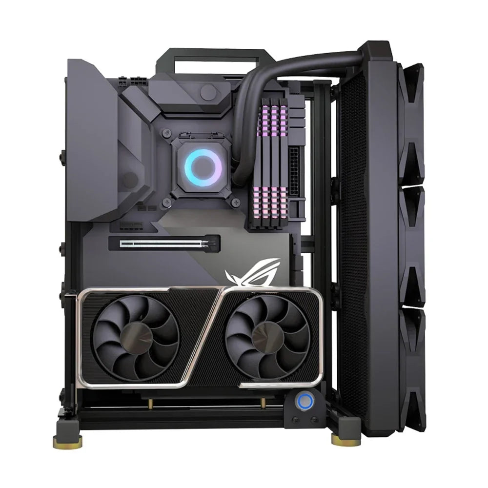 Frame Open Aluminum PC Case Rack EATX Water Cooling