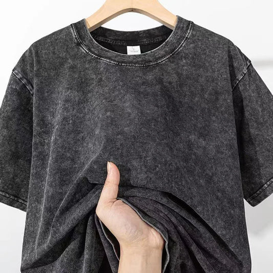 loose-fit silhouette, heavy cotton, vintage-washed streetwear tee – Oversized men's t-shirt