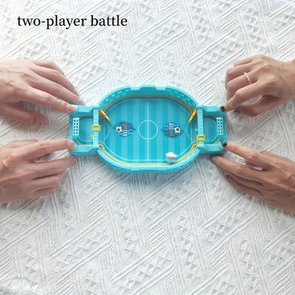Interactive Soccer Game for Kids -2-Player Tabletop Fun, Parent-Child Activity, Travel-Friendly Puzzle Game in Blue/Green