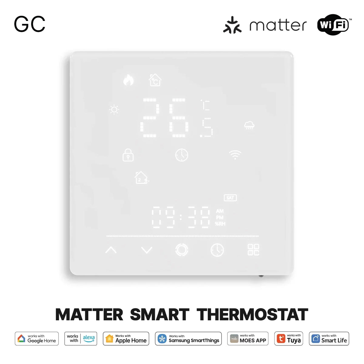 Thermostat Smart Matter WiFi Temperature Controller For Water Boiler Fall 2025 Energy Saving