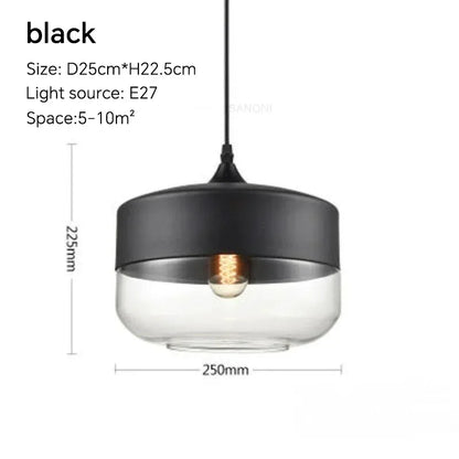 Pendant2026 Edition Light Glass Chandelier E27 For Dining Room Cafe Hotel Living Room Kitchen Island Contemporary Farmhouse Fall