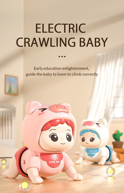 Crawling Baby Guide Toy Newborn Sensory Toys Music Aid