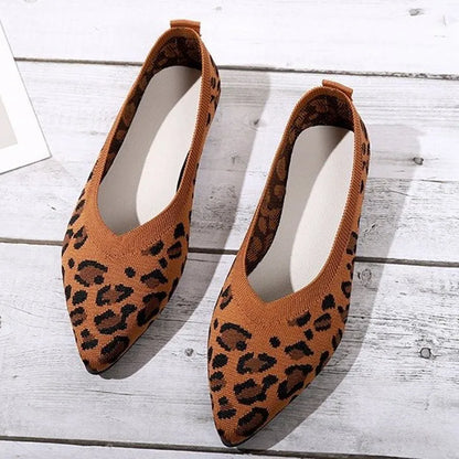 Women’s Breathable Ballet Flats - Pointed Toe Mesh, Casual