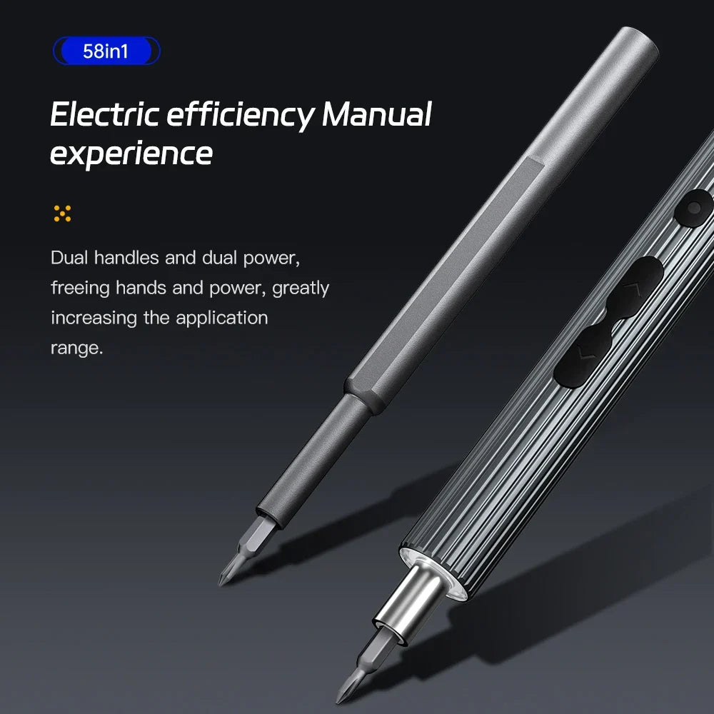 Motor-Driven Screwdriver 58-In-1 Battery-Powered Accurate Repair Kit Cordless Travel-Friendly Tech Repair Fall 2025 Magnetic