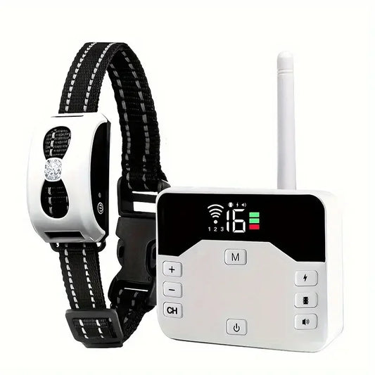 Pets Cordless Electronic Fence - IP65 Water-Resistant Battery-Powered Remote Control Training Collar