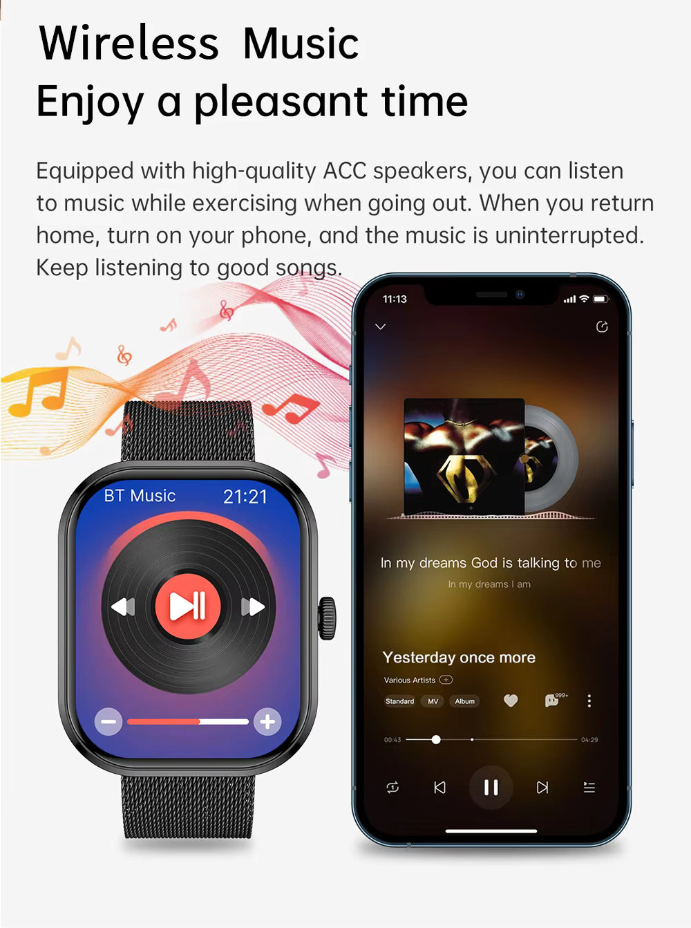 Health 2025 Smartwatch BP+ECG+HRV+BG Monitor with SpO2, Heart Rate, Sleep & Fitness Tracking