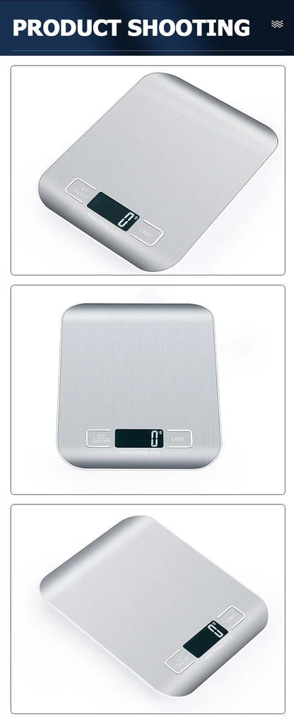 Kitchen Digital Scale Stainless Steel LCD Baking Scale