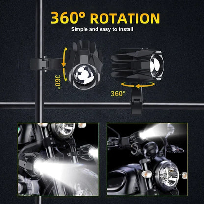Auxiliary Fog Spot Light 3500K Strobe Off-Road Motorbike 2026 – HAOLIDE LED Motorcycle Headlight 6000K