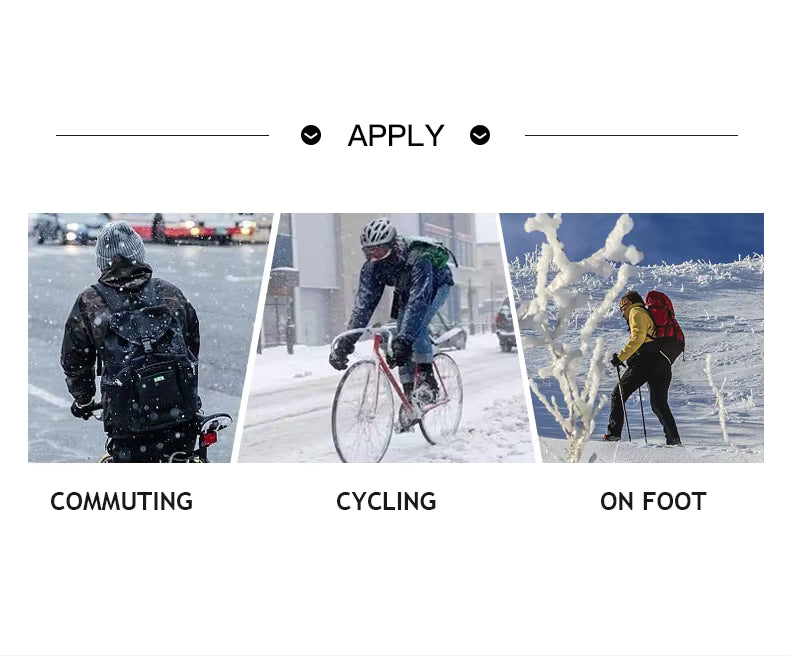 Windproof & Water-Resistant, Anti-Slip Unisex Gloves for Cycling and Cold Weather – Winter Thermal Touchscreen Gloves