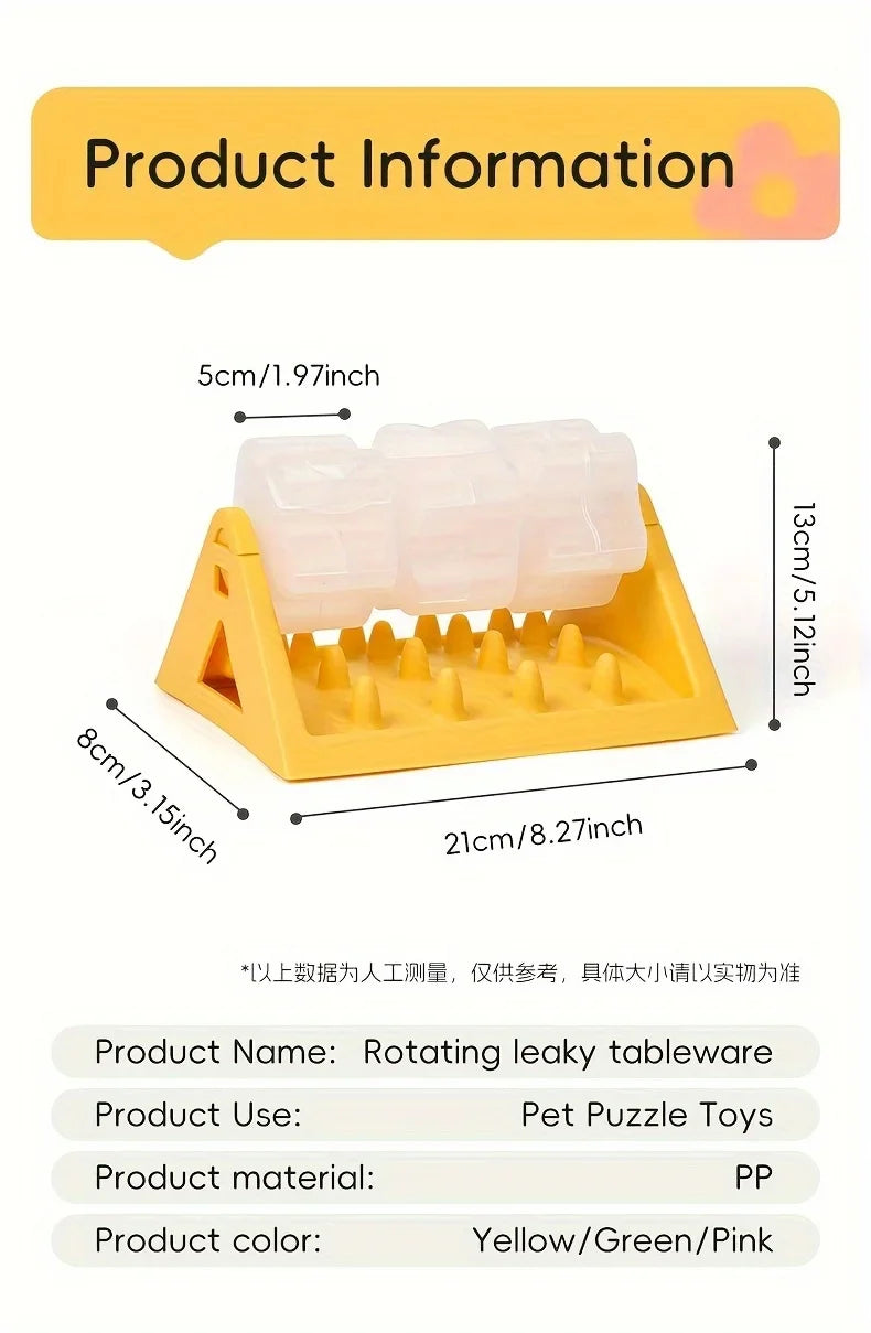 Dog Puzzle Feeder Interactive Dispenser Fall 2026 Gift Idea Leak Proof Sturdy PP Plastic