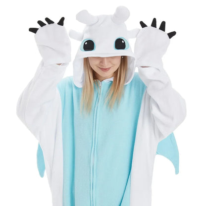 Toothless Kigurumi Dragon Pajamas Jumpsuit for Kids Adults