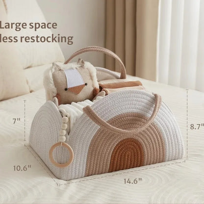 Diaper Organizer Travel-Friendly Foldable Caddy Tote Fall 2025 High Capacity No Zipper Fast Access Baby Maintenance