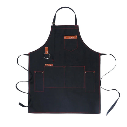 Chef Apron Canvas Work Apron Fall 2025 Pro-Grade Water-Resistant Cooking Apron With Pockets Sturdy Gift