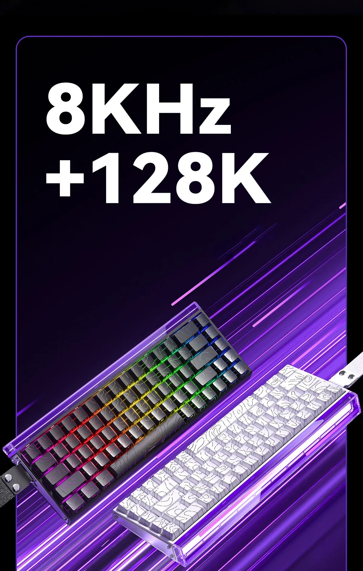 Mechanical Gaming Keyboard 68 Key RGB Travel-Friendly Esports