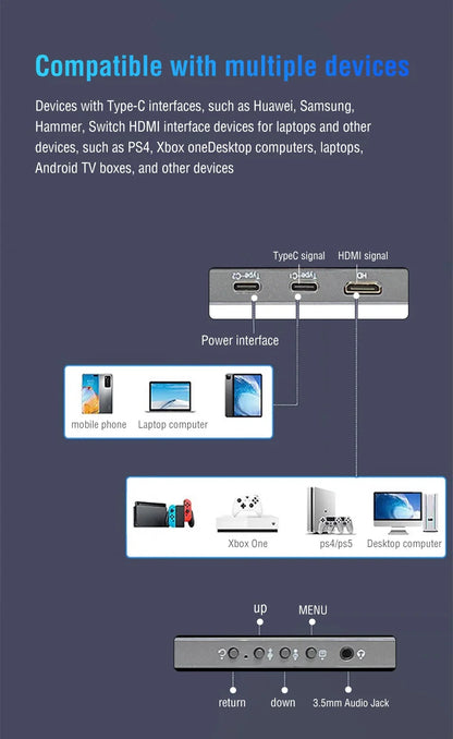 Travel-Friendly Monitor 14.1 Inch Touch IPS HDR10 Second Screen