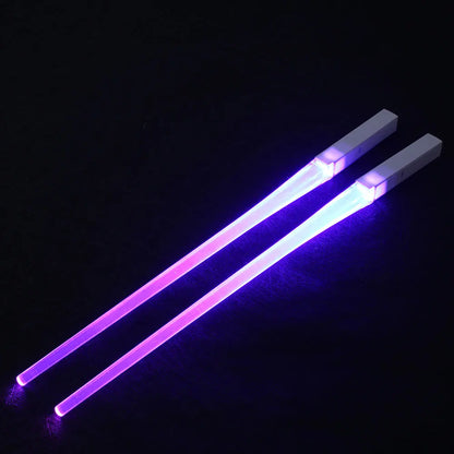 Luminous LED Lightsaber Chopsticks - Light Up Star Wars Party Tableware, Fun Kitchenware for Kids
