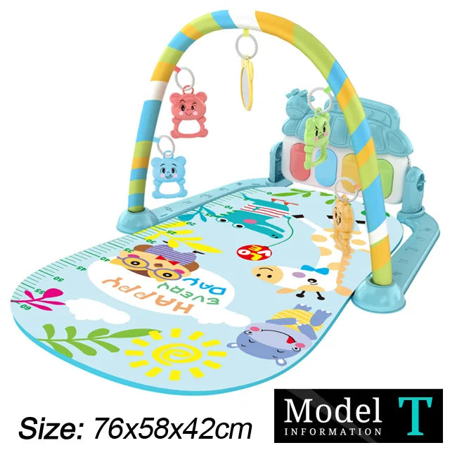 Play Baby Gym Piano Activity Mat With Hanging Toys Newborn Early Education Fall 2025 Sensory Motor Skill Gift