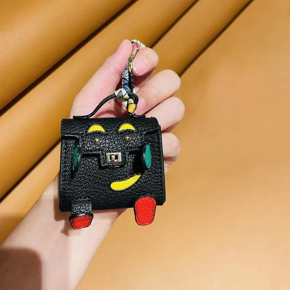 Free 1+1 Birkin Inspired Mini Hand Bag - Tiny PU Leather Bag Charm