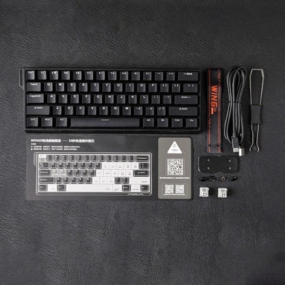 60 Mechanical Percent Hot Swap Keyboard Aluminum RGB Hall