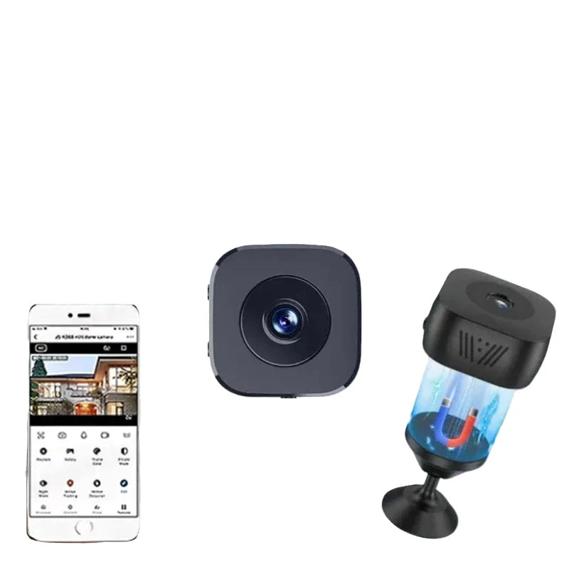 Mini2025 Edition Security Camera Cordless WiFi Surveillance Two Way Audio Motion Detection Infrared Night Vision 1080P Fall