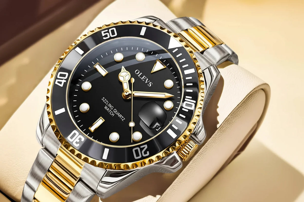 Quartz Watch Stainless Steel Date Timeless Dress Watch Gift