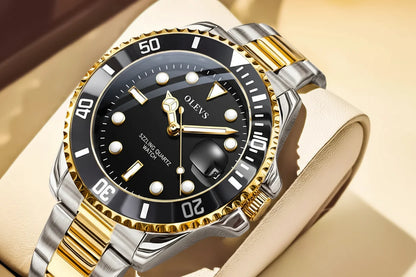 Quartz Watch Stainless Steel Date Timeless Dress Watch Gift
