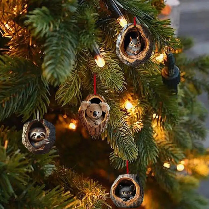 Calendar Advent Cat Countdown Hanging Tree Ornaments