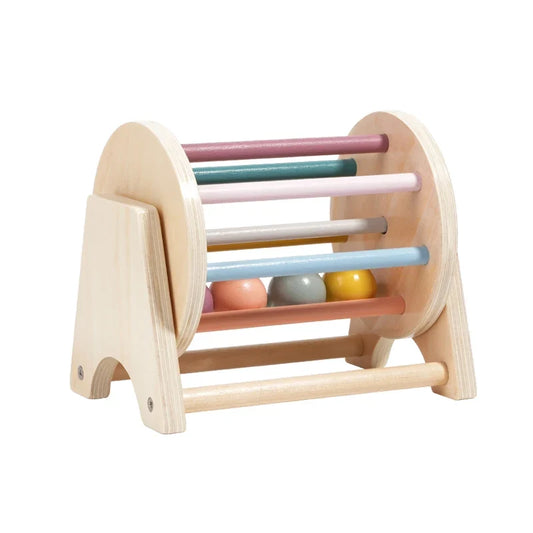Wooden Montessori Busy Drum Newborn Sensory Toys Learning