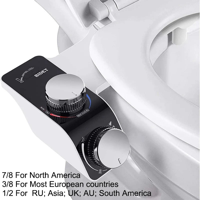 Bidet Toilet Seat Attachment Dual Nozzle Self Cleaning Non Motor-Driven Fall 2026 Household Upgrade