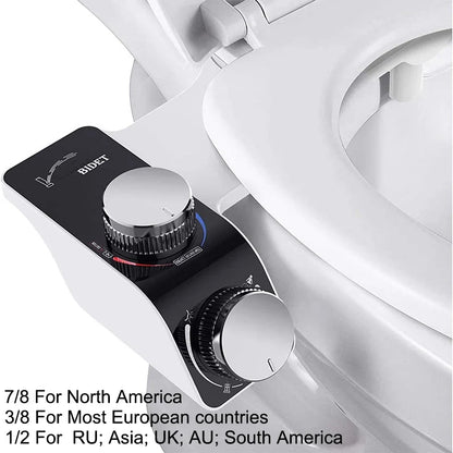 Bidet Toilet Seat Attachment Dual Nozzle Self Cleaning Non Motor-Driven Fall 2026 Household Upgrade
