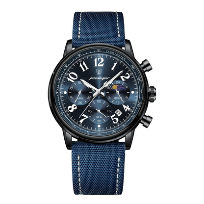 Military2025 Edition Chronograph Watch Nylon Strap Water-Resistant Fall