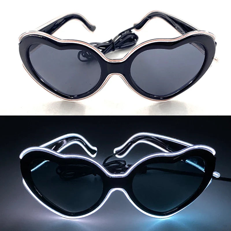 Light 1PC Up LED Glasses Neon Sunglasses for Parties Kids Adults