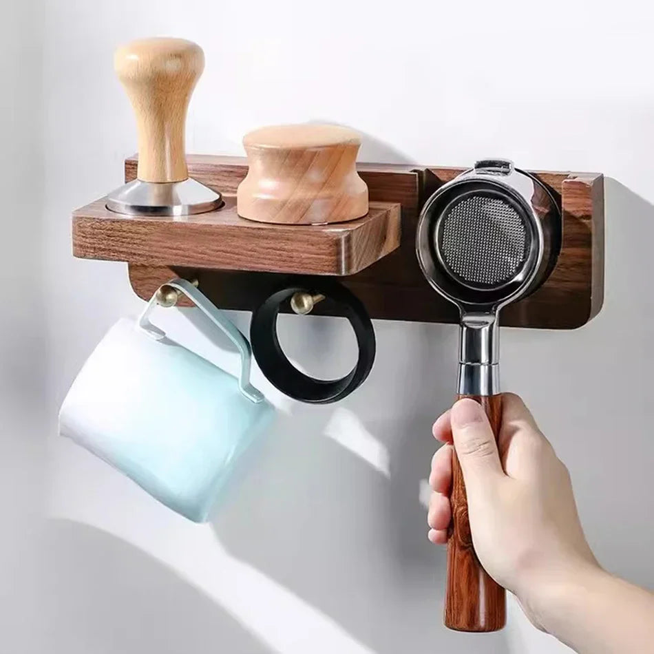 Wall Portafilter Rack Self Adhesive Espresso Holder Fits 51mm 54mm 58mm Coffee Setup Fall 2025 Space Saving Organizer