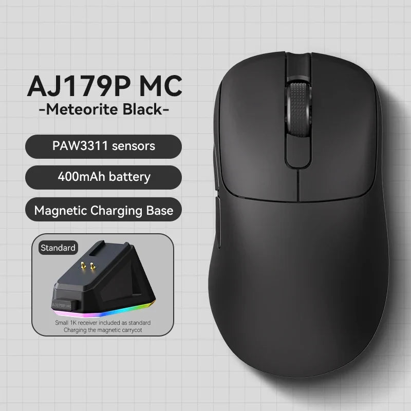Gaming Mouse Magnetic Charging Comfort-Grip Light Cordless