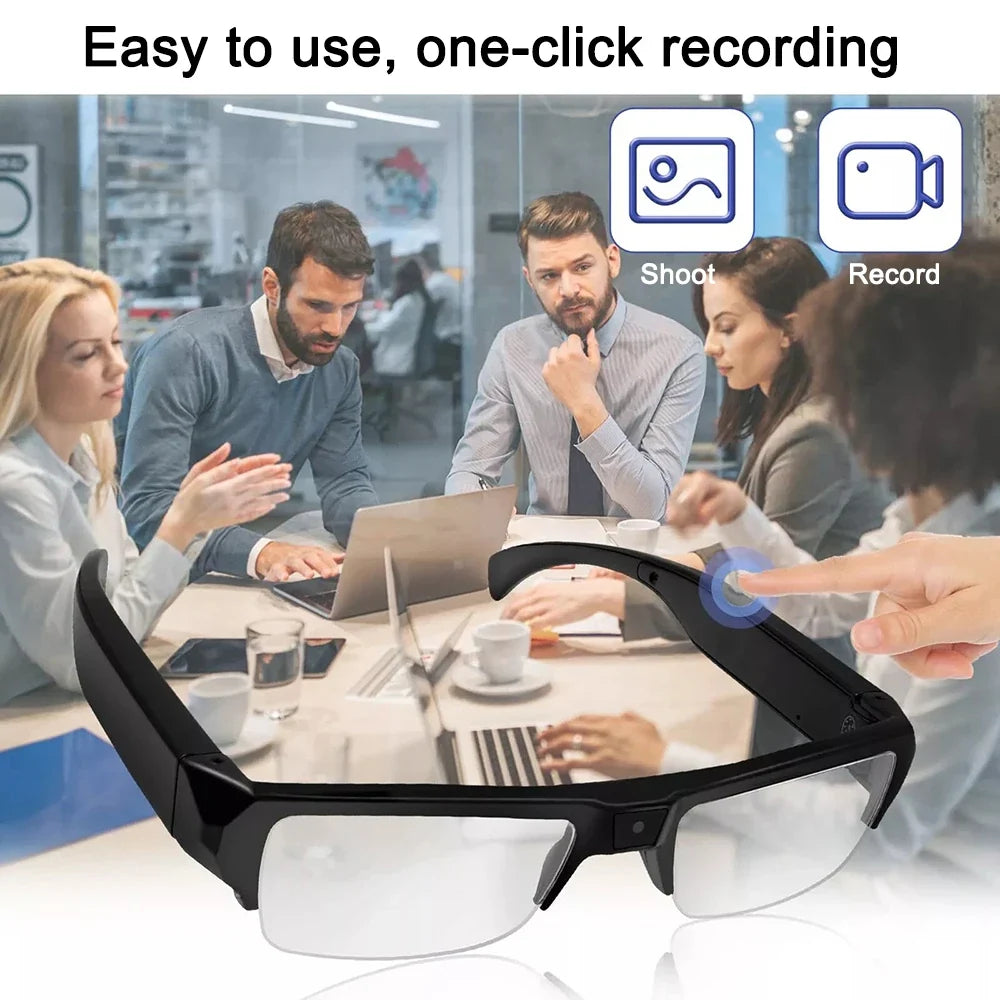 1080P Mini Camera Smart Glasses Travel-Friendly Sports Glasses
