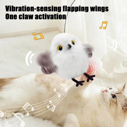 Toy Cat Vibrating Claw Activated Plush Motion Toy Holiday Gift Fall 2025 Interactive Indoor Hunting