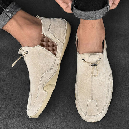 Men's Black Penny Loafers, Real Leather Casual and Formal Shoes, Lightweight Comfort, Available in Multiple Sizes-1