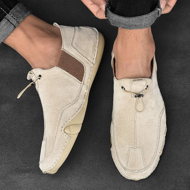 Variant image for Men's Black Penny Loafers, Real Leather Casual and Formal Shoes, Lightweight Comfort, Available in Multiple Sizes-1