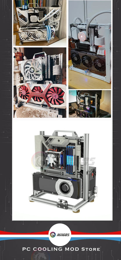 Frame Open PC Case Modular ATX MATX ITX Aluminum Rack