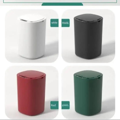 Smart Sensor Trash Bin With Flip Lid For Household Touchless