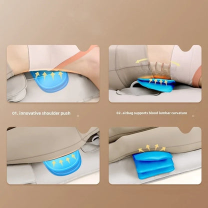 Full Body Massage Mat Motor-Driven Heat Kneading Neck And Lumbar Massager Relaxation Remote Control Fall 2026 Household Spa Trend