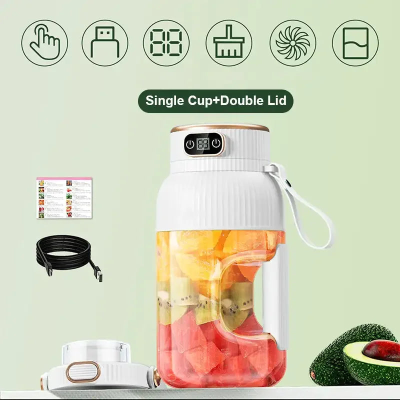 Travel-Friendly Juicer Cup Multifunctional USB Blender With Digital Display Viral Trend Fall 2026 Travel