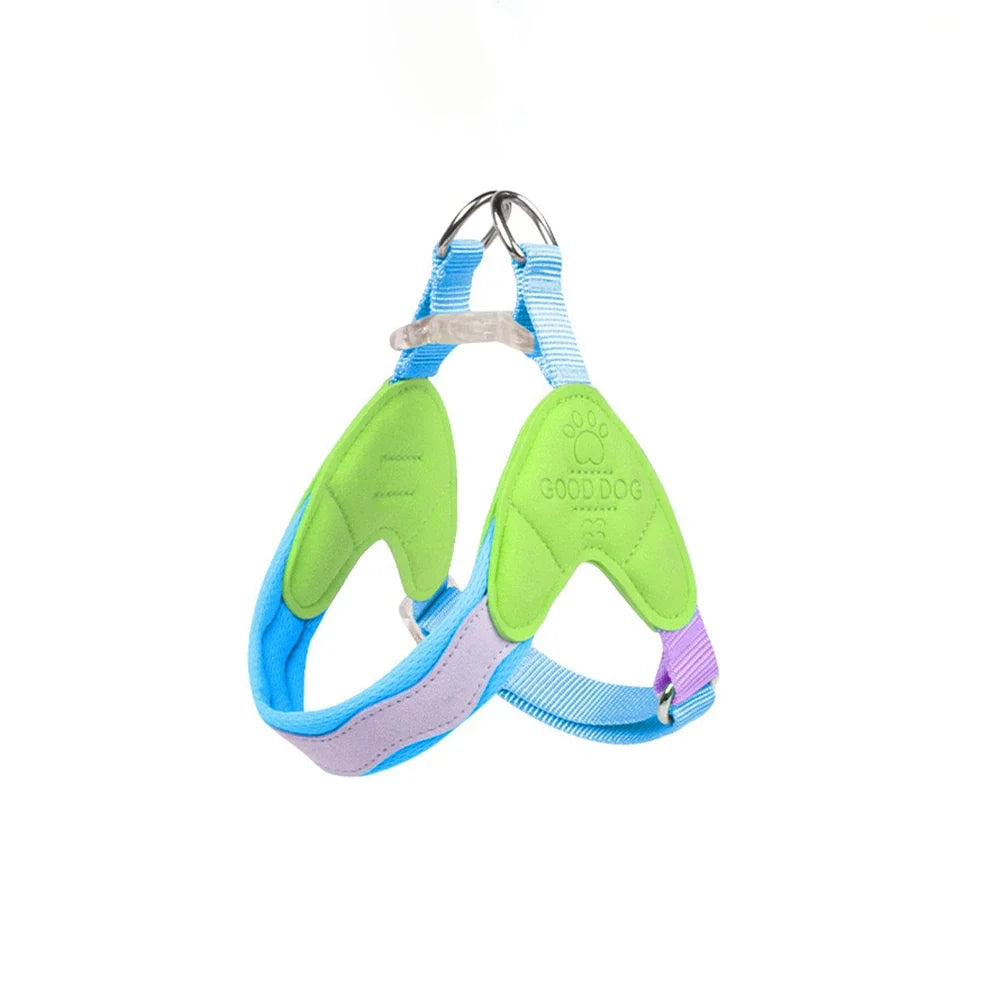 Dog Harness Y Shaped Flexible Chest Straps Polyester Blends Summer 2026 Outdoor Use Simple Fit