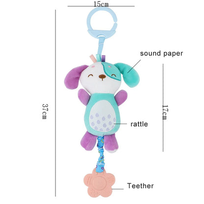 Animal Rattle Newborn Sensory Toys Plush Travel Toy Kit