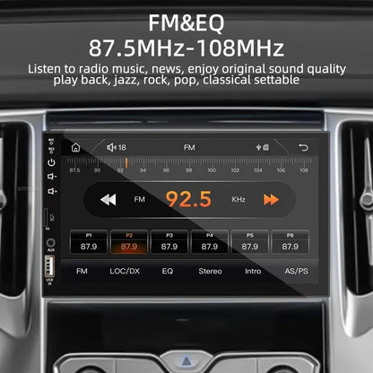 Stereo Car 7-Inch 1 Din CarPlay Android Auto MP5 Head Unit With USB Bluetooth Rear View Camera Fall 2025 Gift