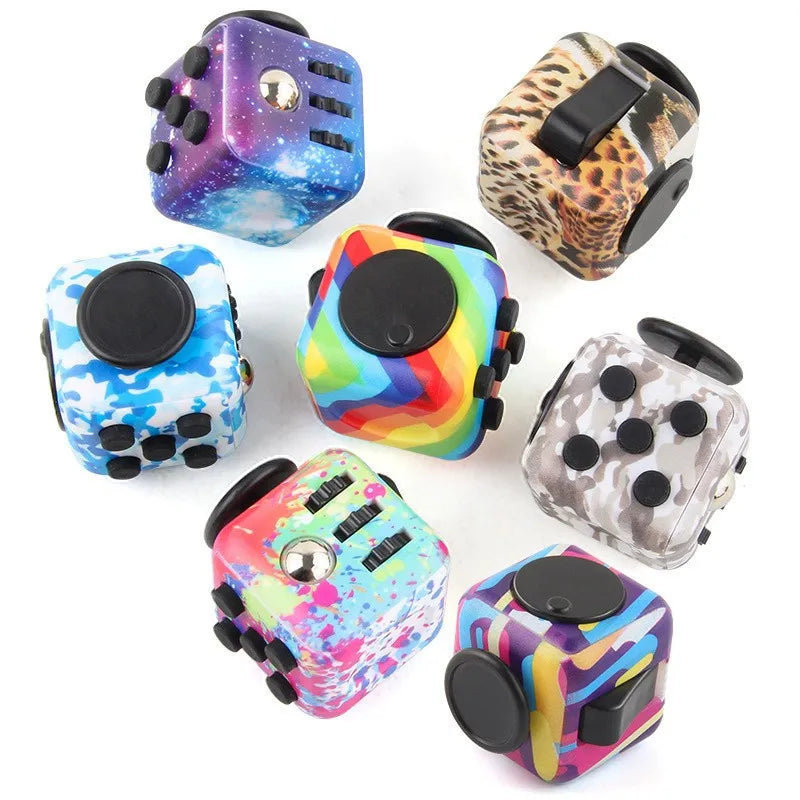 Cube Fidget Stress Relief Toy Sensory Dice For Focus