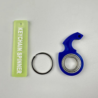 Keychain Metal Fidget Spinner Ring Stress Relief Toy