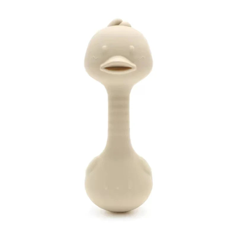 Rabbit Silicone Teether Rattle Newborn Sensory Toys