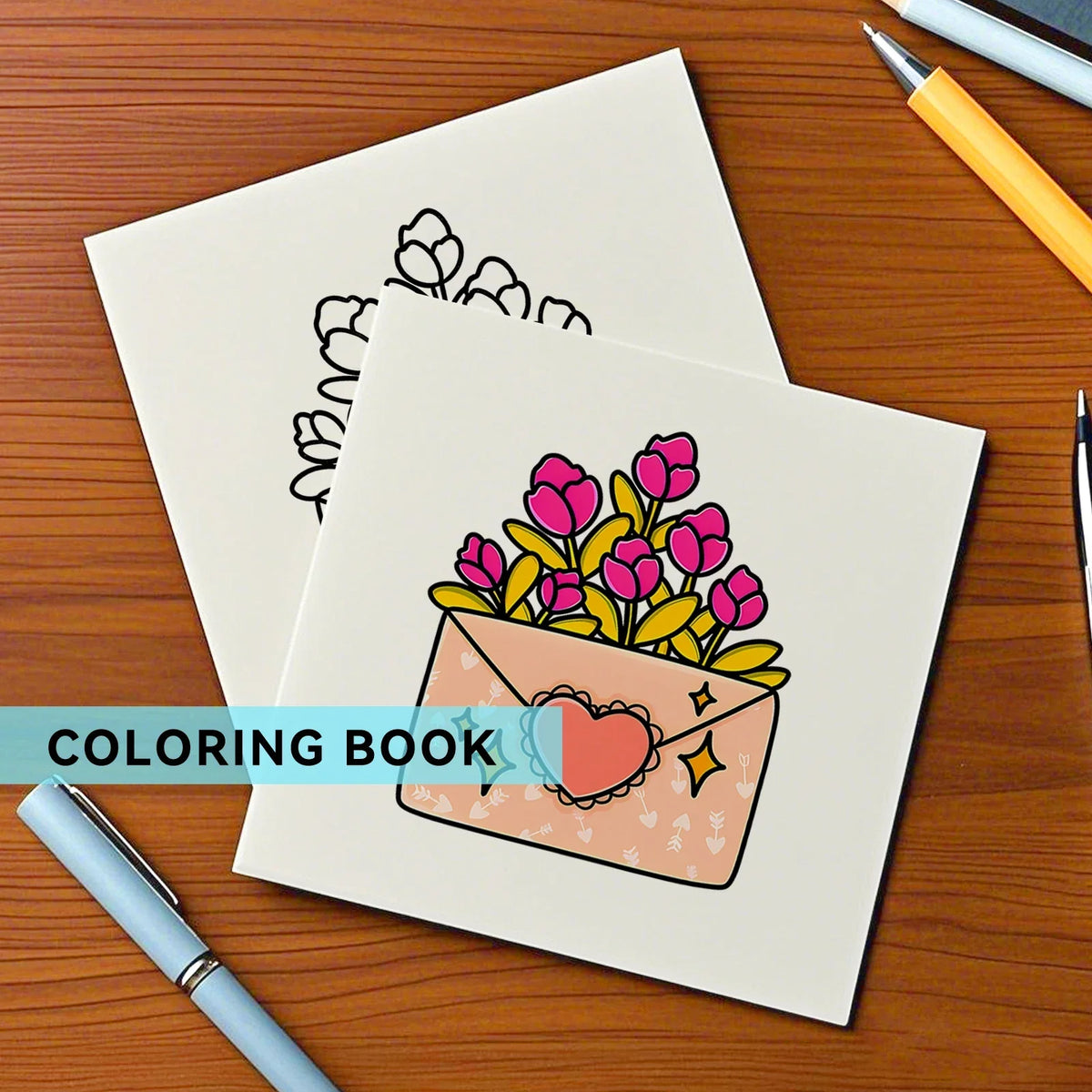 Book Coloring Adult Doodles Cozy Hearts Theme Fall 2025 Stress Relief Gift Idea