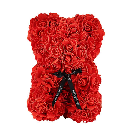 Rose Eternal Bear With LED Lights Gift Decor 2026 Mother Day Valentine Day Trend Gift Ready